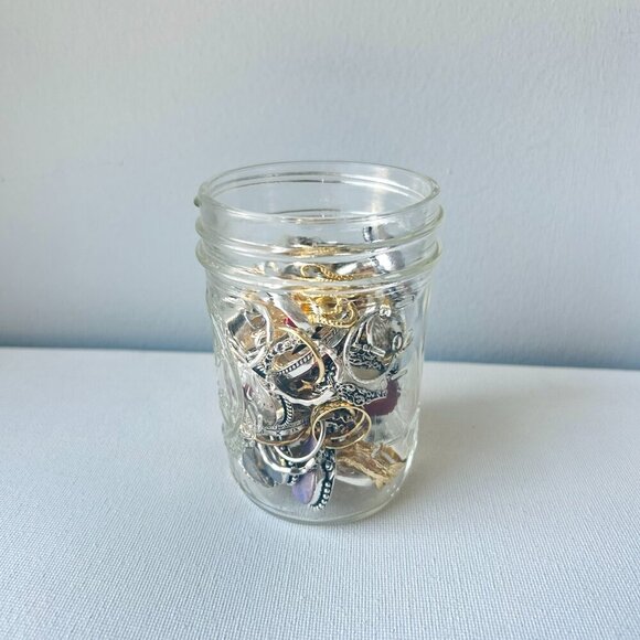 Glass Ring Jar – 50+ Mixed Style Rings | Vintage, Y2K, Boho & More - Picture 3 of 5
